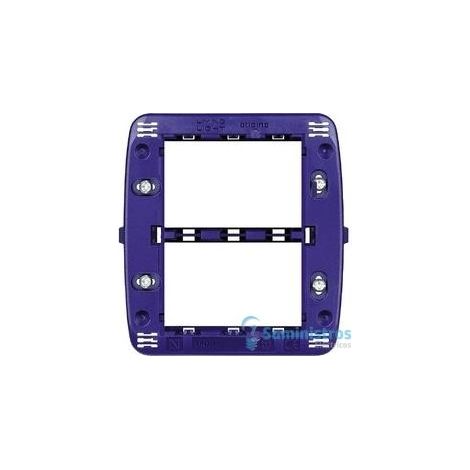 Soporte modular 3+3 BTILN4726 para placas cuadradas Livinglight y Living International - fijación con tornillos