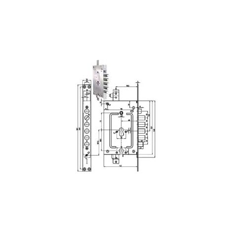 Serratura Tripl. App. C Scr. Multif. P.e + P.e Blind. Rev. 2956 Pepe