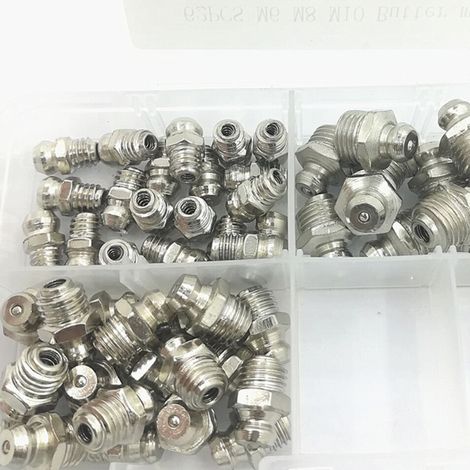 Kit de 62 graisseurs M6/M8/M10 avec boîte en plastique (1/5)