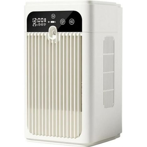 Ventilateur de bureau brumisateur affichage digital minuterie intelligente verrouillage enfant mini ventilateur table silencieux maison bureau été compact (1/5)
