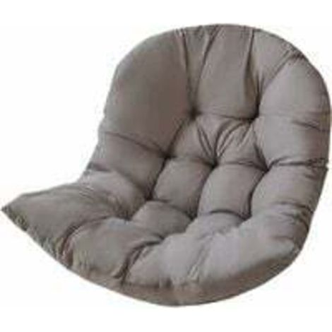 Coussin de Chaise, Coussin Fauteuil Rotin, Coussinets de Chaise Relax pour Balançoire Panier Suspendu, Coussin de Siège de Panier pour Intérieur, Extérieur, 80 x 120 cm, Gris - RWGalette de chaise (1/3)