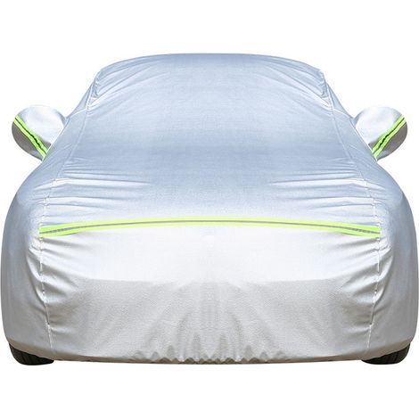 Bâche Voiture Exterieur Housse de Protection Oxford Couverture Imperméable Auto, Ouverte Latérale pour Cabine, Doublure en Coton Respirant, Anti UV Neige Poussière (490x185x150cm) (1/5)