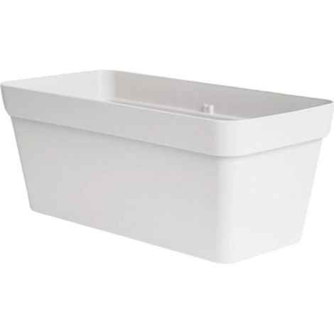 Cleo Rectangle Flower Box - L27.5 x W59 x H24.6 cm - White