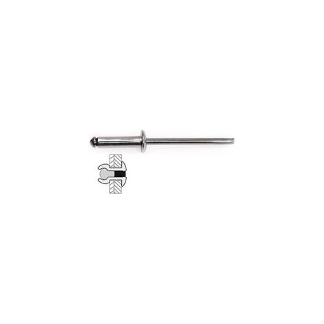 TECHMAN 50 rivets acier / acier à tête plate Ø 4,8 x 10 mm (1/2)