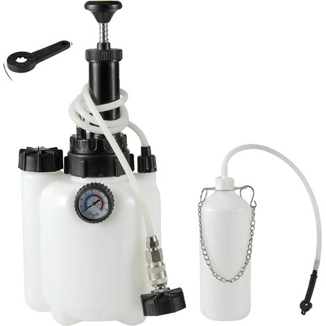 Kit per lo spurgo dei freni, manometro, utilizzabile da una sola persona, 3 litri (1/5)