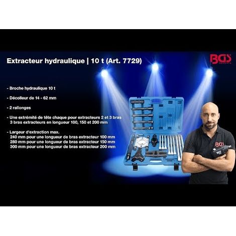 Bgs Kit Extracteur Hydraulique 10 tonnes noir 25 pièces (1/5)