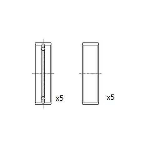 Coussinet de paliers de vilebrequin FAI AutoParts BM1041-STD ARO 7700108709
