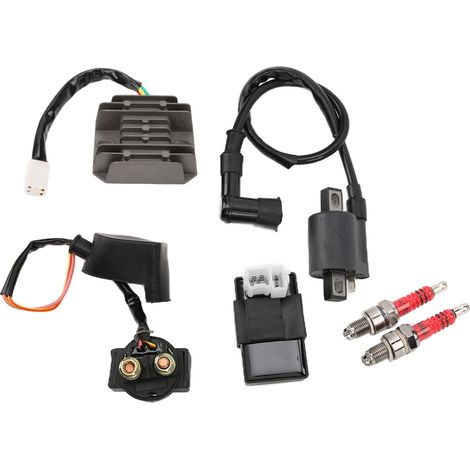 Kit de remplacement bobine d'allumage, allumeur CDI et régulateur pour quad chinois à moteur vertical CG150cc, 200cc et 250cc (1/5)