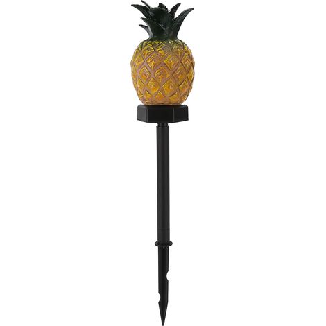 Lampe solaire LED étanche IP65 à piquet pour jardin, cour ou terrasse, style ananas (1/5)