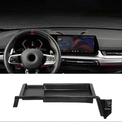 Boîtier de rangement pour écran de navigation de console centrale BMW X1 U11 2023, plateau de tableau de bord avec support pour téléphone (1/5)