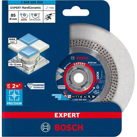 Disco de corte de diamante Expert HardCeramic X-LOCK de 85 x 2223 x 16 x 7 mm BOSCH 2608900656 (1/5)