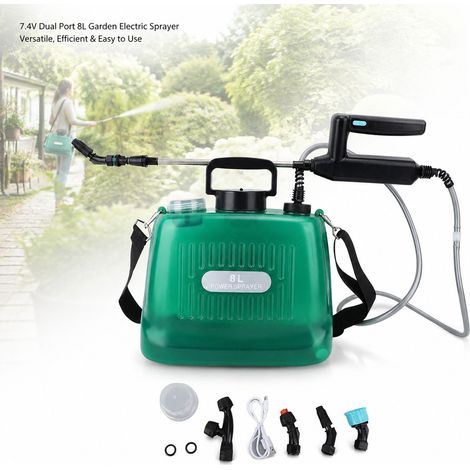 Pulvérisateur Électrique 2.1 Gal - Batterie 2000mAh Rechargeable USB - Pulvérisateur de Jardin Portable 8L Vert (1/5)