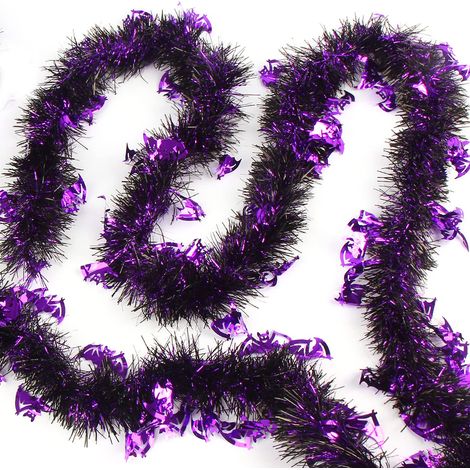 Guirlande d'Halloween chauve-souris métallique scintillante à suspendre pour décoration de fête 10 m (1/5)