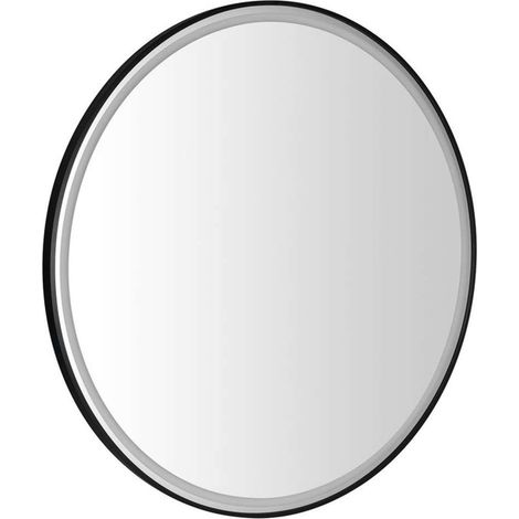 Sapho - Kadris Spiegel mit LED-Beleuchtung, Durchmesser 60 cm, mattschwarz KD060 (1/5)