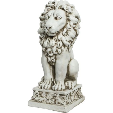 STATUA LEONE 27X29XH61CM IN POLIMAGNESIO (1/4)