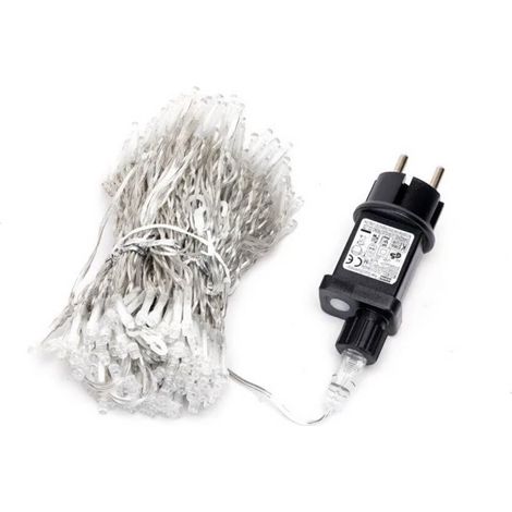 Guirlande lumineuse de 1 m x 1 m avec batterie 3 AA, RGBY, idéale pour la décoration et l'ambiance d'événements et de fêtes.