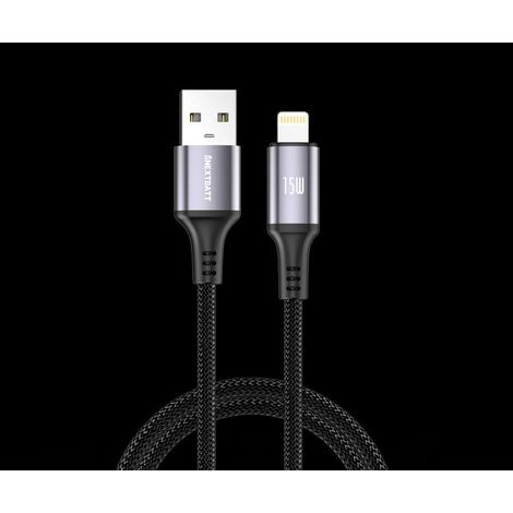Nextbatt Usb A Auf Lightning Kabel 15 W 2 M Schwarz