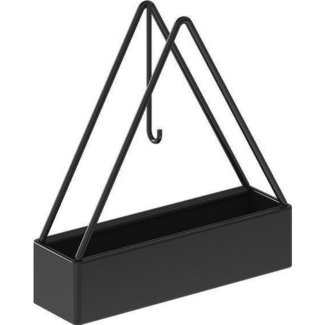 Support triangulaire pour spirale anti-moustiques, plaque antidéflagrante, cadeau de pendaison de crémaillère, noir, lot de 1 (1/3)