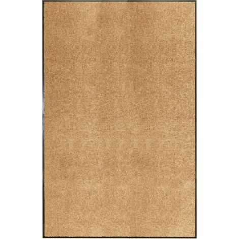 Paillasson lavable d'entrée, Tapis de Porte,Tapis Entrée Intérieur Crème 120x180 cm MKS42374 (1/5)