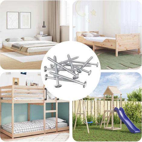 Holzschrauben 1900 pcs Silber Stahl