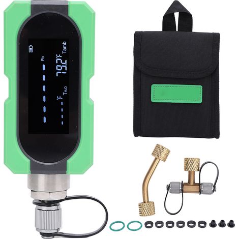 Manomètre numérique à vide, testeur de micron pour systèmes CVC, instrument de mesure électronique portable (1/5)
