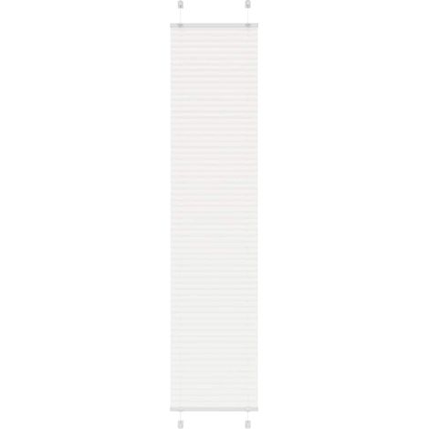 vidaXL Store plissé blanc 40x200 cm largeur du tissu 39,4 cm polyester