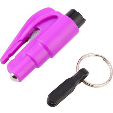 Boîte à clés de sécurité, Concasseur de verre, coupe - ceinture, voiture pratique et rapide (violet) (1/2)