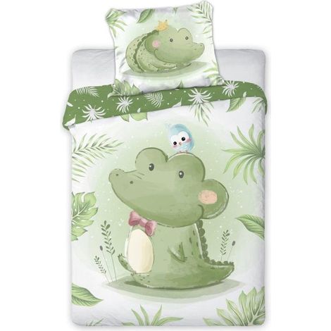 Ropa de cama para bebé 100x135 Abrazos de cocodrilo
