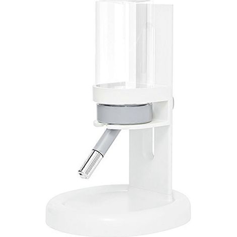 Tropffreie Wasserflasche für Hamster und Meerschweinchen mit verstellbarem Ständer, auslaufsicherer Wasserspender für Kleintiere, weiß (1/5)