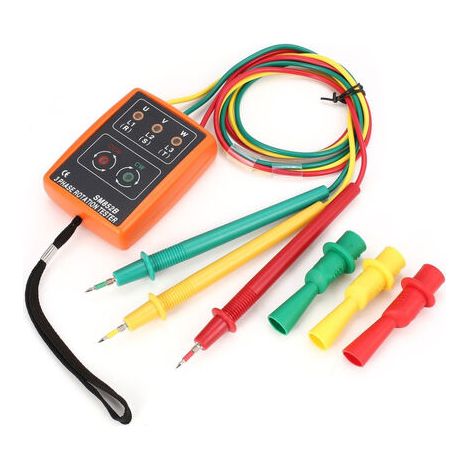 Indicateur De Séquence De Phases - Testeur Numérique Triphasé - Tension AC 60 V À 600 V - Pour Tableaux Électriques - 1 Pièce (1/5)