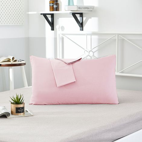 Fundas de almohada para hotel, 40 unidades, número de artículo 13372, color liso, para almohadas individuales, rosa, 48 x 74 cm. (1/5)