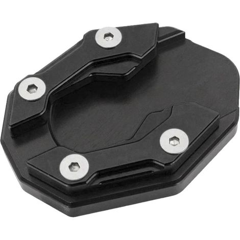 de béquille latérale universelle pour moto - Agrandissement de la béquille latérale en aluminium et coussinet antidérapant - Stabilisateur pour sol mou, asphalte et - de béquil (1/5)