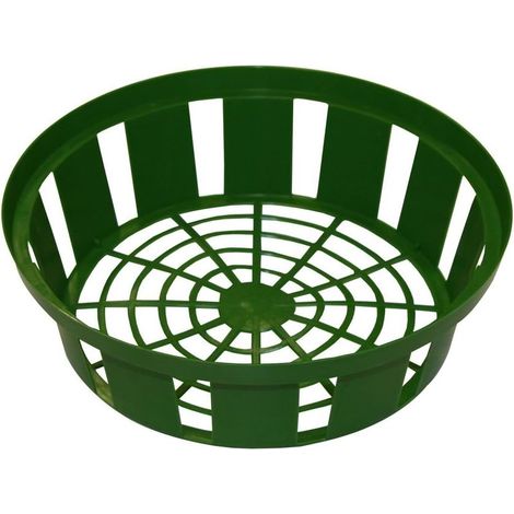 Lot de 3 - Panier à bulbes - Bac à plantation - Protection contre les rongeurs - Réutilisable - Jardin extérieur - Vert - 21 cm