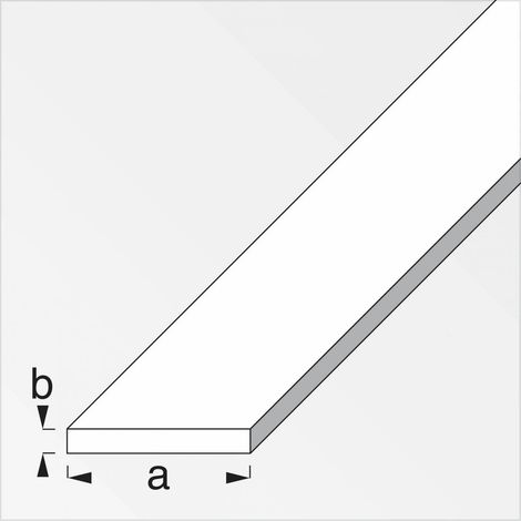 5 x PROFILO BIANCO H.200 CM PIATTO 20X2 MM