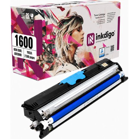 Toner Inkdigo A0V30HH compatibile con Minolta Magicolor 1600W 1650ENDT certificato TÜV. (1/5)