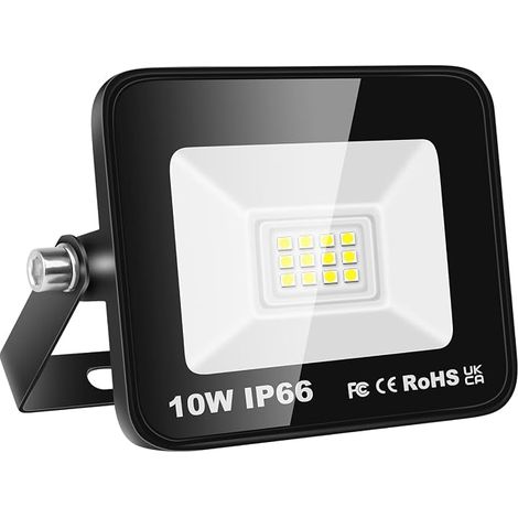 Willpower Projecteurs LED Extérieur 10W 1000LM Spot LED Extérieur Blanc Froid 6000K IP66 Etanche Eclairage Exterieur Lumière de Sécurité pour Jardin Patio Garage Terrasse Maison (1/5)