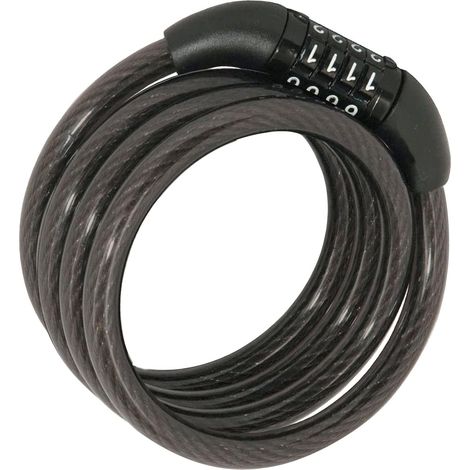 Lucchetto per bicicletta, cavo antifurto lungo 100 cm, lucchetto a combinazione per biciclette, motociclette, bambini e adulti, ideale per skateboard, passeggini e tosaerba. (1/5)