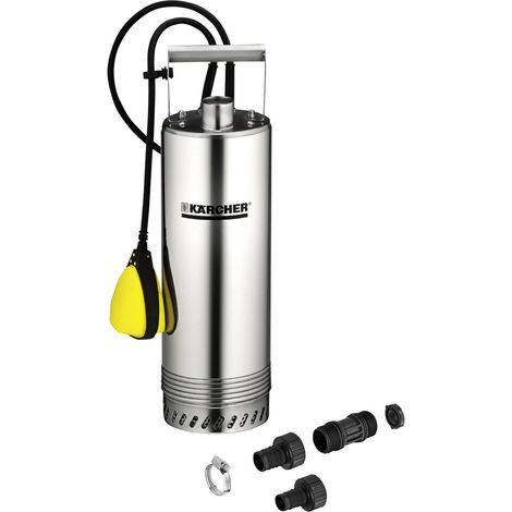 Zisternenpumpe KÄRCHER BP 2 Cistern: Tauchdruckpumpe mit robustem Edelstahlgehäuse, ideal für Gartenbewässerung mit Regenwasser, inkl. Schlauchanschlussset und Schwimmerschalter
