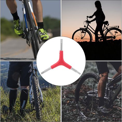 Clé triangulaire à douille hexagonale externe en forme de Y (lot de 3) pour vélo, outil de réparation combiné pour vélo (1/5)