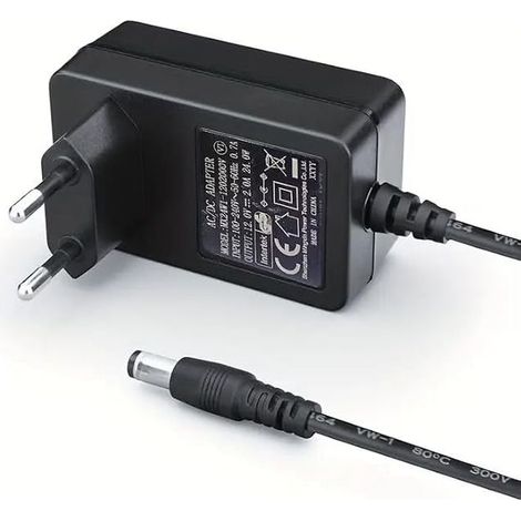 Chargeur 20 V 1 A, bloc d'alimentation 20 V, adaptateur d'alimentation, connecteur DC 5,5 x 2,5 mm, noir (1/5)
