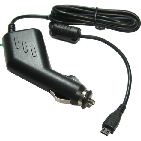 Premium Micro-USB 2A KFZ-Ladekabel 12V/24V mit TMC Antenne (1,1m Länge) für TomTom Start 60 60m Europe Traffic Start 40 50 GO 40 50 60 500 5000 600 6000