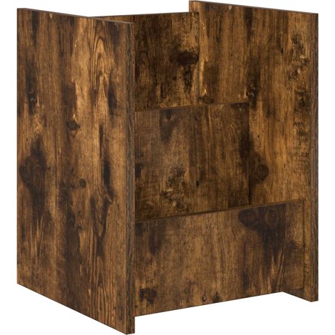 Maison Exclusive - Scaffale per riviste Rovere fumé 35 x 35 x 45 cm