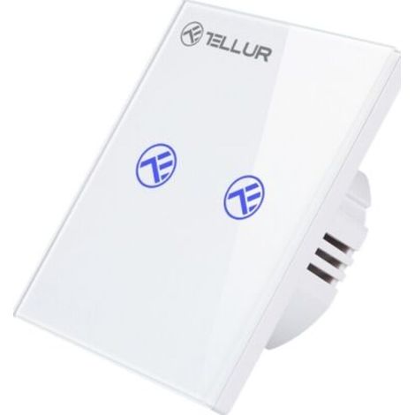 Interruptor WiFi inteligente Tellur, SS2N, 2 puertos, 1800 W, 10 A (1/3)