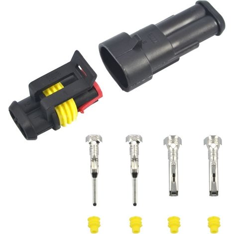 Connettore ermetico super resistente a 2 pin