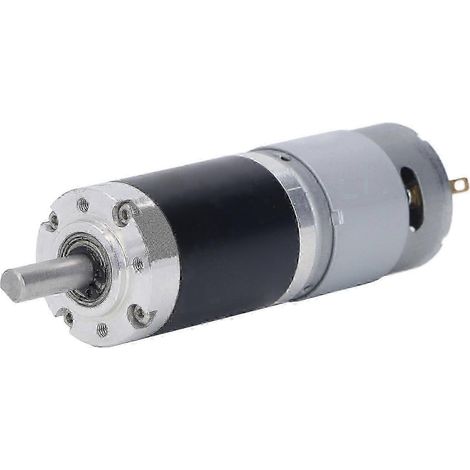 Moteur CC à balais, rotor entièrement métallique en fil de cuivre pur, dissipation thermique rapide, petit moteur à réduction CC compatible avec les machines, 1726 tr/min (1/5)