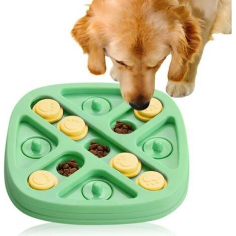Intelligenzspiel für Hunde, interaktives Hundespielzeug zur Beschäftigung, Förderung des langsamen Fressens und des Geruchssinns, für kleine, mittlere und große Hunde (Grün) (1/5)