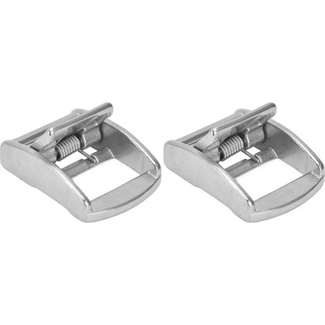2x Boucles à Pression 316 Acier Inoxydable Ressort Fermoir Sangle Tendeur 27mm Bateau Bagage (1/5)