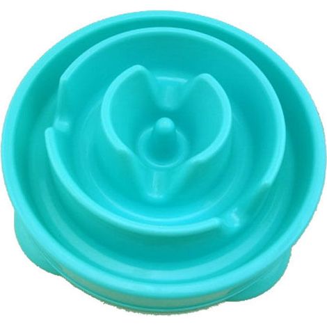 Gamelle d'alimentation lente anti-glouton pour chien - taille S/normal - bleu Lefou (1/5)