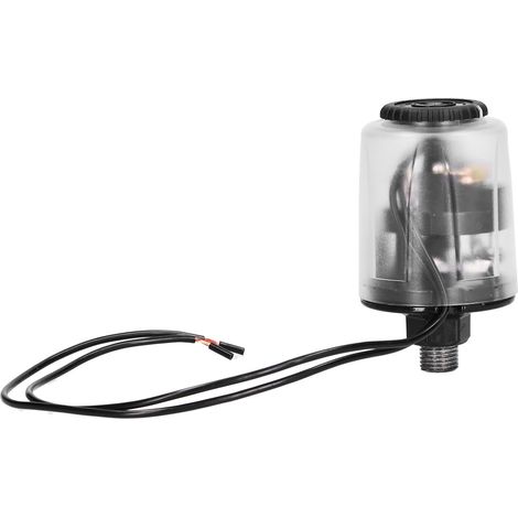 Pressostat automatique à eau, rond, transparent, à fil intérieur réglable, contrôleur de pression pour pompe à eau mécanique (1/5)