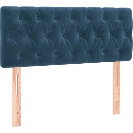 Tête de lit,Panneau décoratif Bleu foncé 90x7x78/88 cm Velours CFW1410303 (1/5)